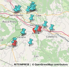 Mappa 00031 Artena RM, Italia (8.9265)