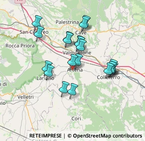 Mappa Via del Convento, 00031 Artena RM, Italia (6.6475)