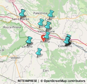 Mappa 00031 Artena RM, Italia (7.38688)