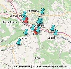 Mappa Via del Convento, 00031 Artena RM, Italia (6.13769)