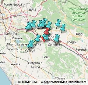 Mappa 00031 Artena RM, Italia (9.44474)