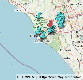 Mappa Via Carlo Marenco di Moriondo, 00121 Lido di Ostia RM, Italia (12.829)