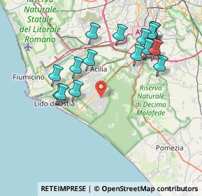 Mappa Via Ernesto Boezi, 00124 Ostia Antica RM, Italia (8.61882)