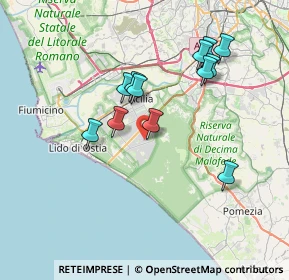 Mappa Via Ernesto Boezi, 00124 Roma RM, Italia (7.09583)