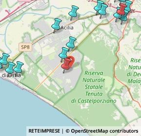 Mappa Via Ernesto Boezi, 00124 Roma RM, Italia (6.67211)