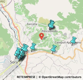 Mappa SP95, 03030 Pescosolido FR, Italia (2.336)