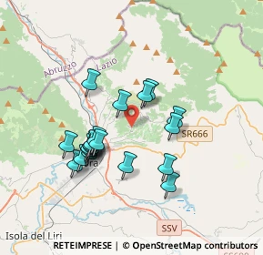 Mappa SP95, 03030 Pescosolido FR, Italia (3.3075)