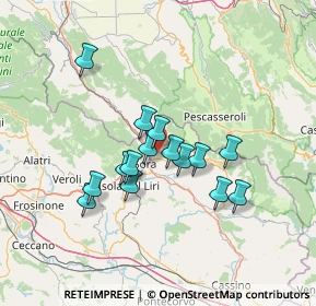 Mappa SP95, 03030 Pescosolido FR, Italia (11.66267)