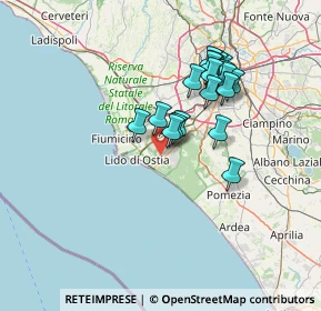 Mappa Via Calamide, 00124 Roma RM, Italia (12.901)