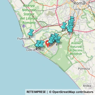 Mappa Via Calamide, 00124 Roma RM, Italia (6.12067)