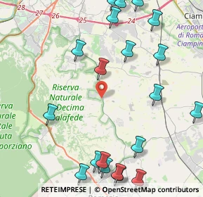 Mappa Via Colliano, 00134 Roma RM, Italia (5.9355)