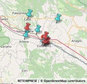 Mappa Piazza della Stazione, 00034 Colleferro RM, Italia (3.94667)