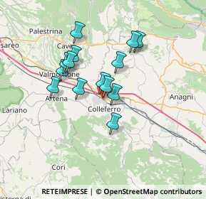 Mappa Piazza della Stazione, 00034 Colleferro RM, Italia (5.915)