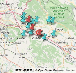 Mappa Piazza della Stazione, 00034 Colleferro RM, Italia (11.0615)