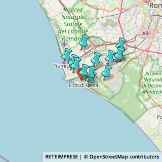 Mappa Via Stiepovich Danilo, 00100 Lido di Ostia RM, Italia (5.09769)