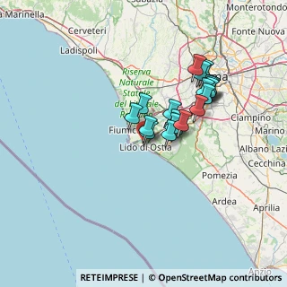 Mappa Via Stiepovich Danilo, 00100 Lido di Ostia RM, Italia (11.793)