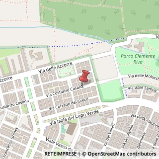 Mappa Via Costanzo Casana,  41, 00121 Roma, Roma (Lazio)