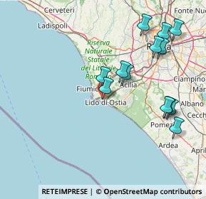 Mappa Via delle Azzorre, 00121 Roma RM, Italia (17.45154)