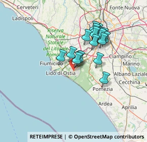 Mappa Via Atenione, 00124 Roma RM, Italia (12.469)