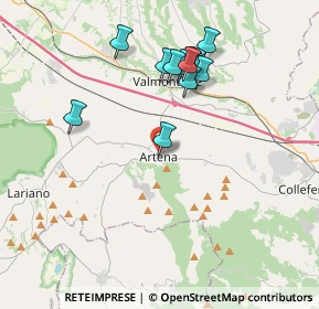 Mappa Via Enrico Fermi, 00031 Artena RM, Italia (3.78083)