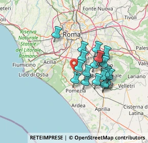Mappa 00134 Colle del Pino RM, Italia (10.931)