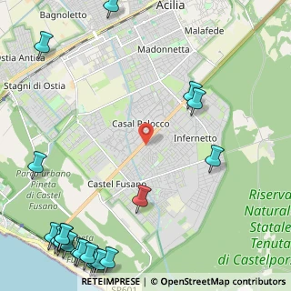 Mappa Via Giacomo Setaccioli, 00124 Roma RM, Italia (3.86)