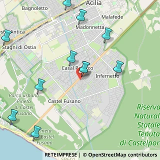 Mappa Via Giacomo Setaccioli, 00124 Roma RM, Italia (2.85417)