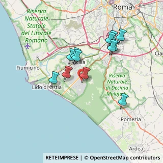 Mappa Via Gaetano Luporini, 00124 Roma RM, Italia (6.94)