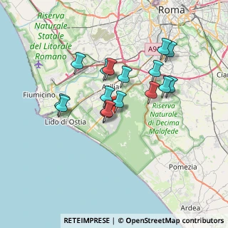 Mappa Via Gaetano Luporini, 00124 Roma RM, Italia (6.32125)