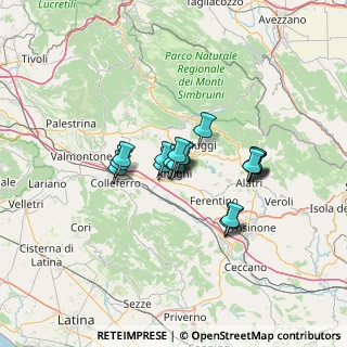 Mappa Via della Peschiera, 03012 Anagni FR, Italia (9.497)