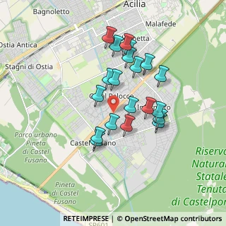 Mappa Via G. Ferrata, 00124 Roma RM, Italia (1.612)