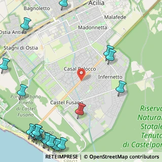 Mappa Via G. Ferrata, 00124 Roma RM, Italia (3.834)
