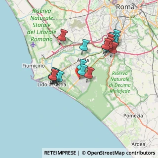 Mappa Via Cristoforo Colombo, 00124 Roma RM, Italia (6.995)