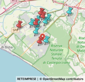 Mappa Via Gaetano Latilla, 00124 Roma RM, Italia (3.43357)