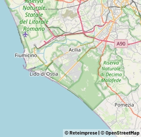 Mappa 00124 Roma RM, Italia (10.7405)