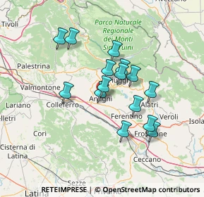 Mappa Vicolo delle Terme, 03012 Anagni FR, Italia (11.98733)