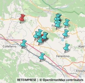 Mappa Vicolo delle Terme, 03012 Anagni FR, Italia (6.62647)