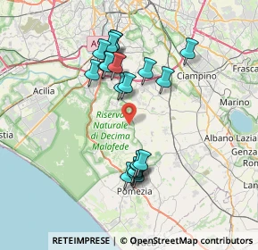 Mappa Via Presenzano, 00134 Colle del Pino RM, Italia (7.106)