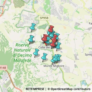 Mappa Via Presenzano, 00134 Colle del Pino RM, Italia (1.05385)