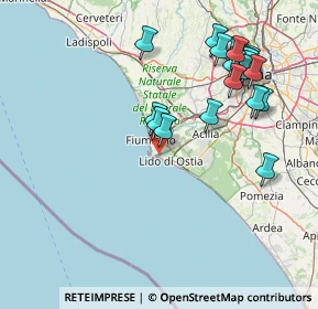 Mappa Via dell'Idroscalo, 00100 Lido di Ostia RM, Italia (18.239)