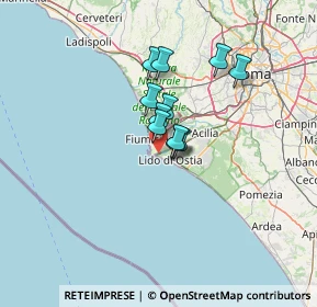 Mappa Via dell'Idroscalo, 00100 Lido di Ostia RM, Italia (8.98182)
