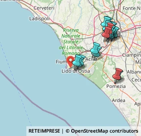 Mappa Via dell'Idroscalo, 00100 Lido di Ostia RM, Italia (18.0995)