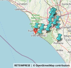 Mappa Via dell'Idroscalo, 00100 Lido di Ostia RM, Italia (16.906)
