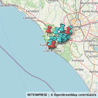 Mappa Via dell'Idroscalo, 00100 Lido di Ostia RM, Italia (8.856)