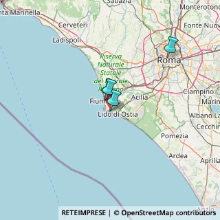 Mappa Via dell'Idroscalo, 00100 Lido di Ostia RM, Italia (61.36438)