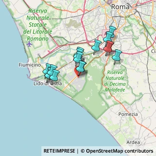 Mappa Via Pietro Castrucci, 00124 Roma RM, Italia (6.13813)