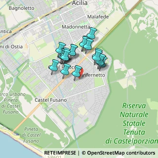Mappa Via Pietro Castrucci, 00124 Roma RM, Italia (1.322)