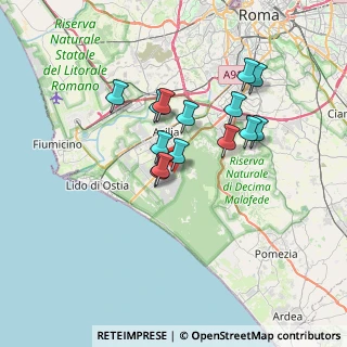 Mappa Via Francesco Cilea, 00124 Roma RM, Italia (5.92857)