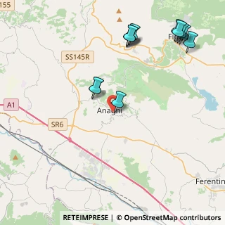 Mappa Via Piscina, 03012 Anagni FR, Italia (5.32917)