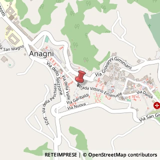 Mappa Strada Vittorio Emanuele, 118, 03012 Anagni, Frosinone (Lazio)